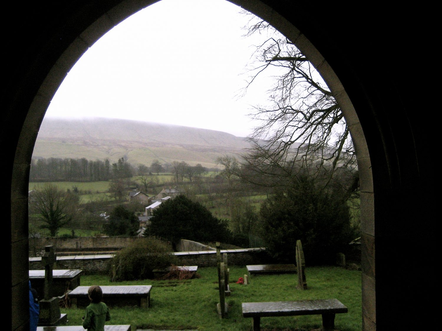 Coming out of the church in Dunham